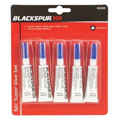 3g Super Glue - Pack of 5 - By Blackspur