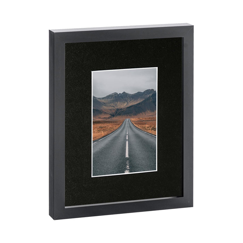 Black 8" x 10" Photo Frame with 4" x 6" Mount - By Nicola Spring