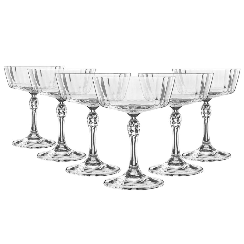 Bormioli Rocco America 20s Cocktail Saucers - 275ml - Pack of 6