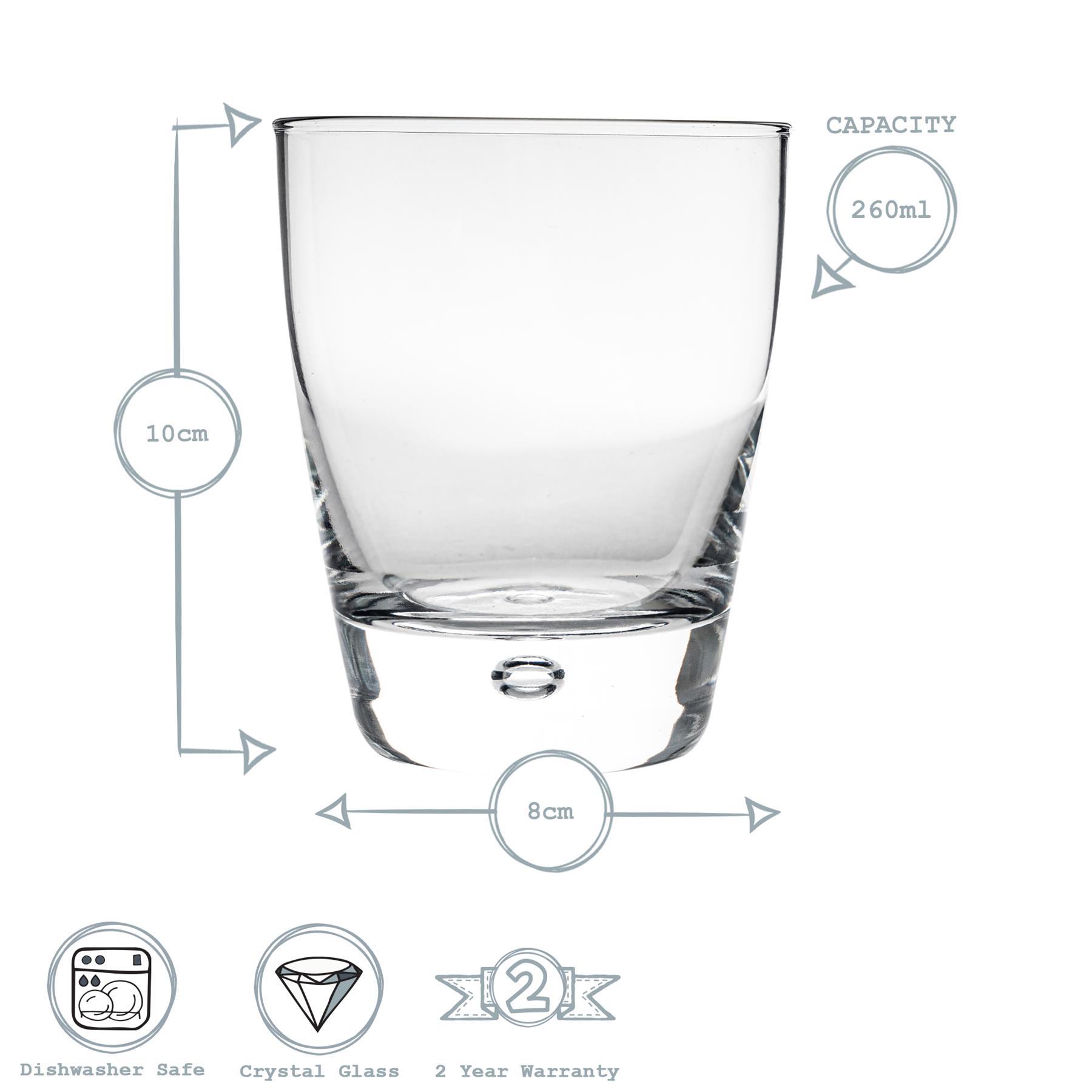 260ml Luna Whisky Glasses - Pack of Four
