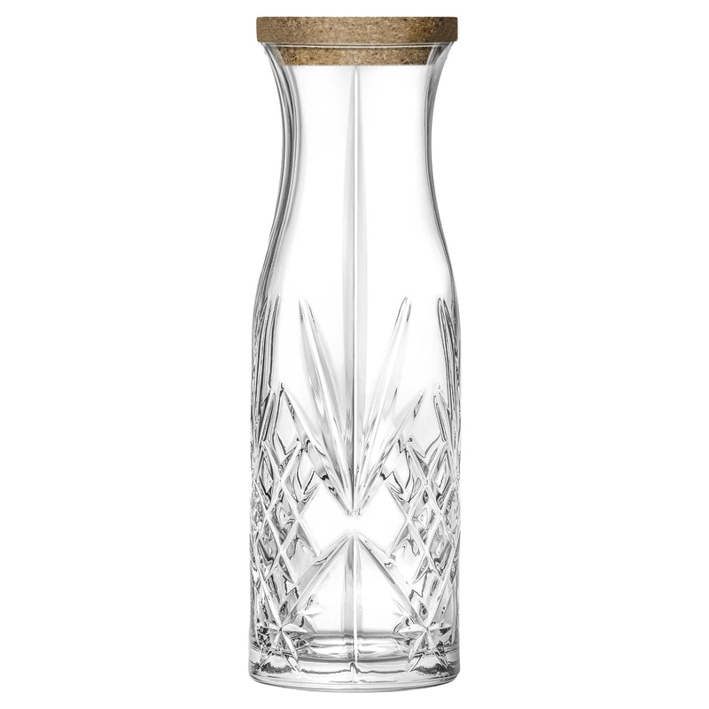 1L Melodia Glass Carafe with Cork Lid - By RCR Crystal