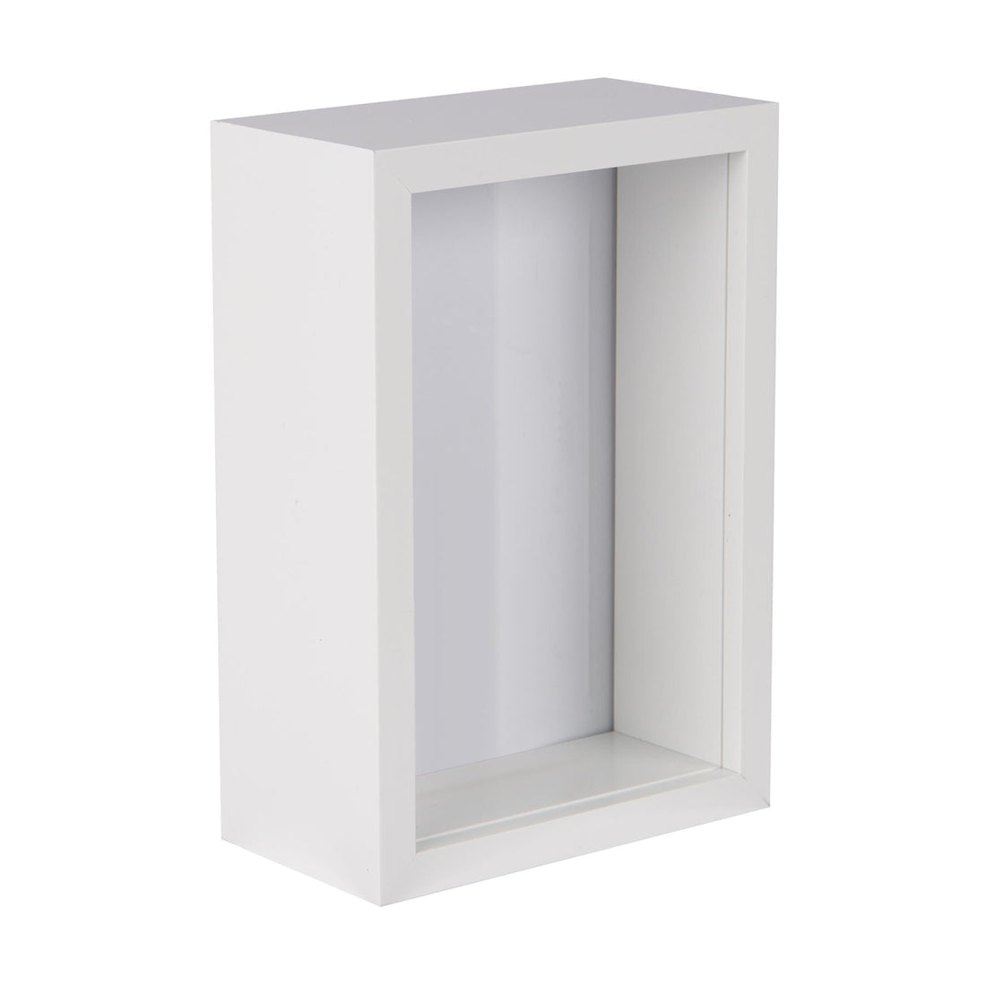 White 4" x 6" Deep Shadow Box Photo Frame