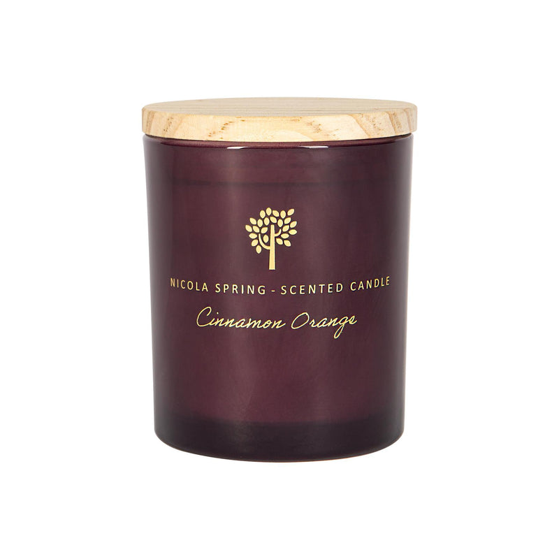 130g Cinnamon Orange Soy Wax Scented Candle - By Nicola Spring