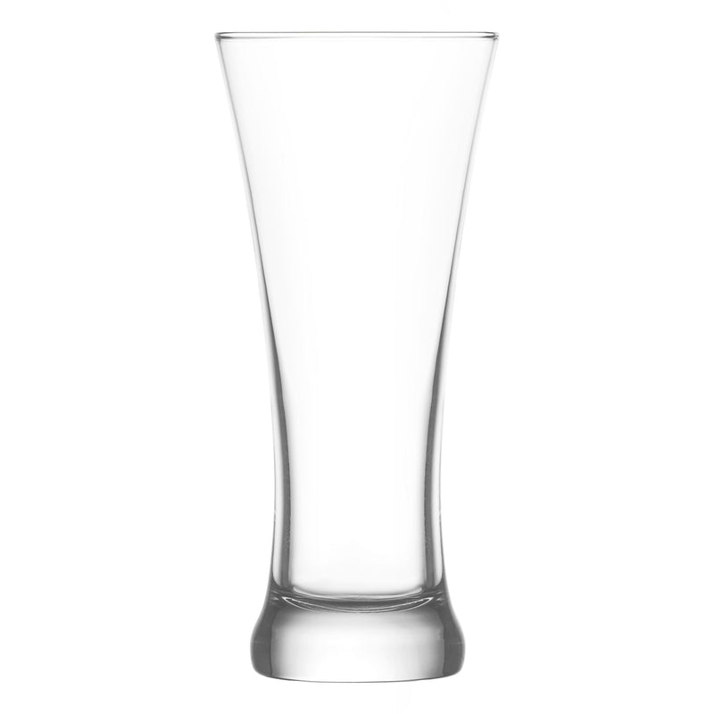 380ml Clear Sorgum Pilsner Beer Glasses - Pack of Six - By LAV