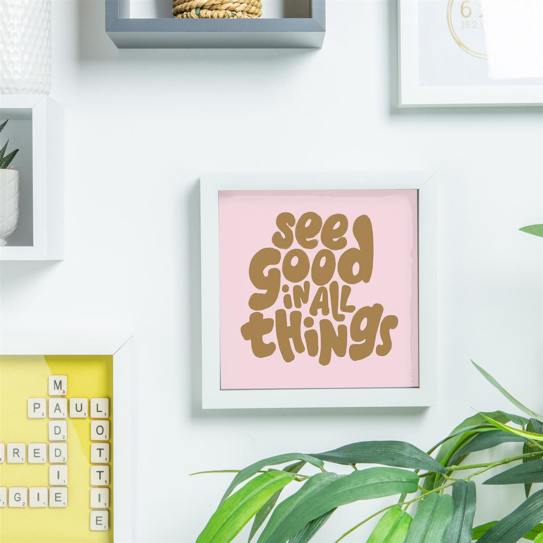 8&quot; x 8&quot; White 3D Box Photo Frame