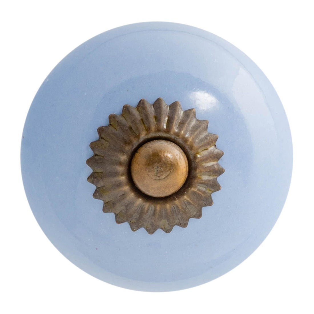 Blue 45mm Round Ceramic Cabinet Knob