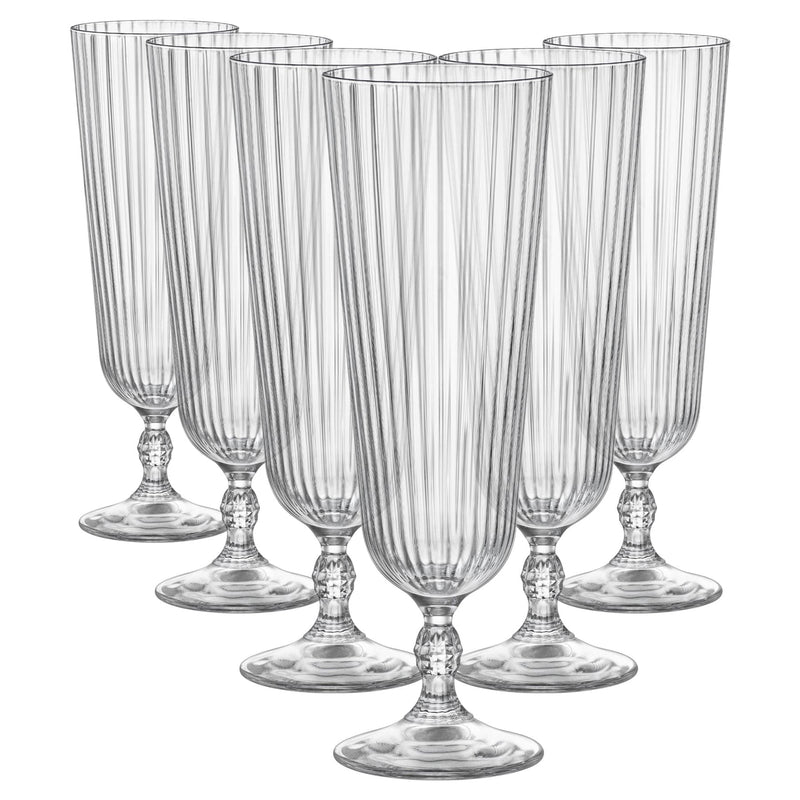 400ml America '20s Sling Cocktail Glasses - Pack of 6 - By Bormioli Rocco