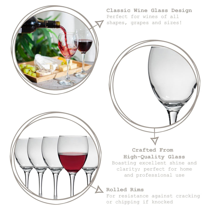 340ml Venue Wine Glasses - Pack of Six - By LAV