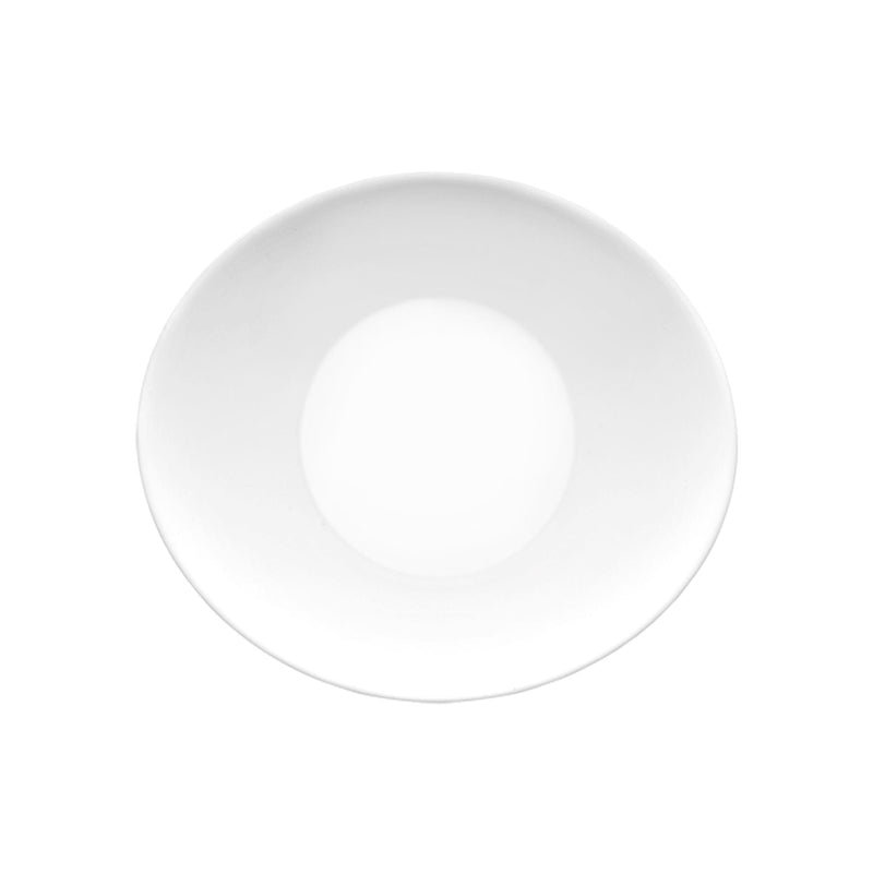 22cm White Prometeo Glass Dessert Plates - Pack of Six - By Bormioli Rocco