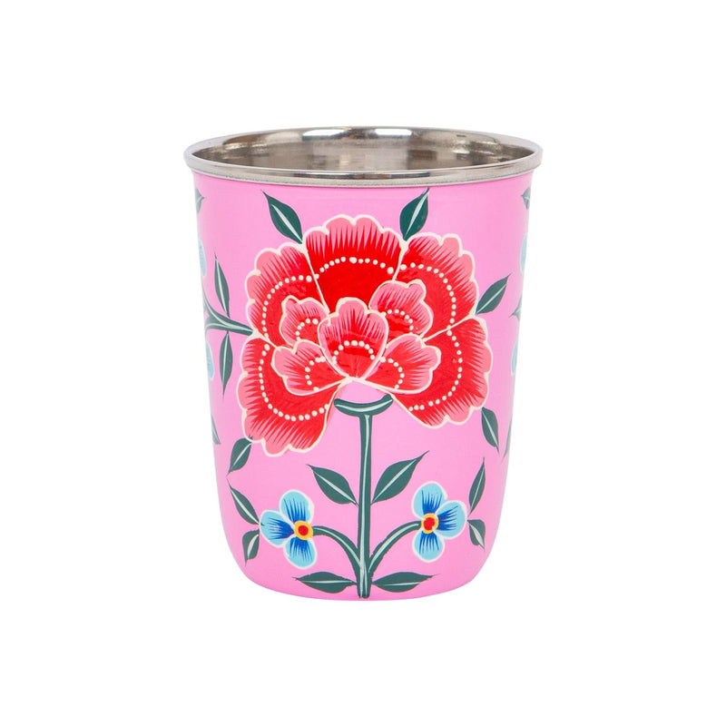 Peony 300ml Hand-Painted Picnic Cup - By BillyCan