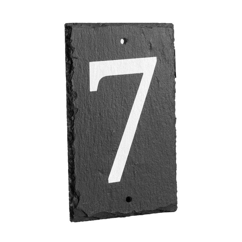 Number 7 Slate House Sign - By Nicola Spring