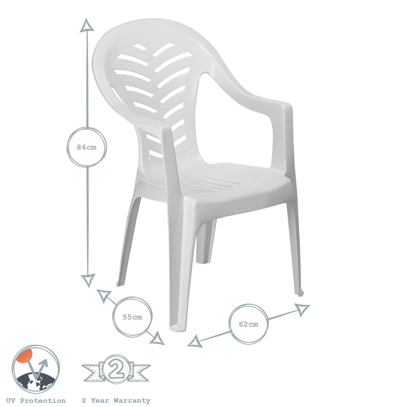 Palma Garden Dining Chairs - Pack of Four - By Resol