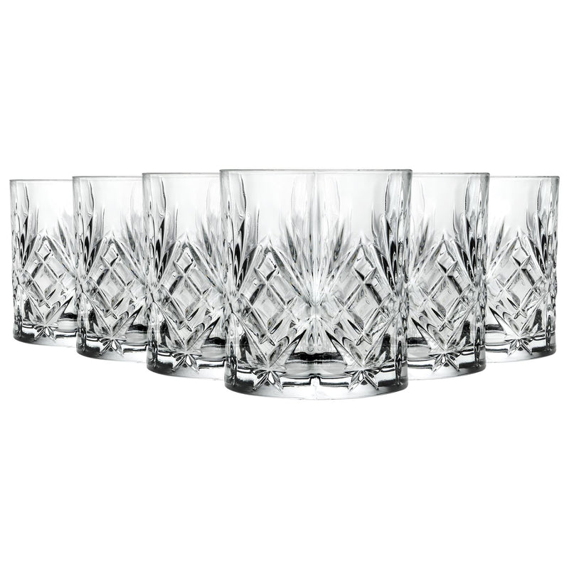 340ml Melodia Whisky Glasses - Pack of 6 - By RCR Crystal