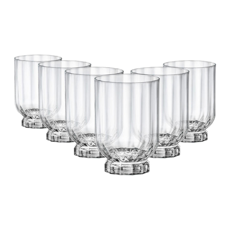 375ml Florian Double Whisky Glasses - Pack of Six  - By Bormioli Rocco