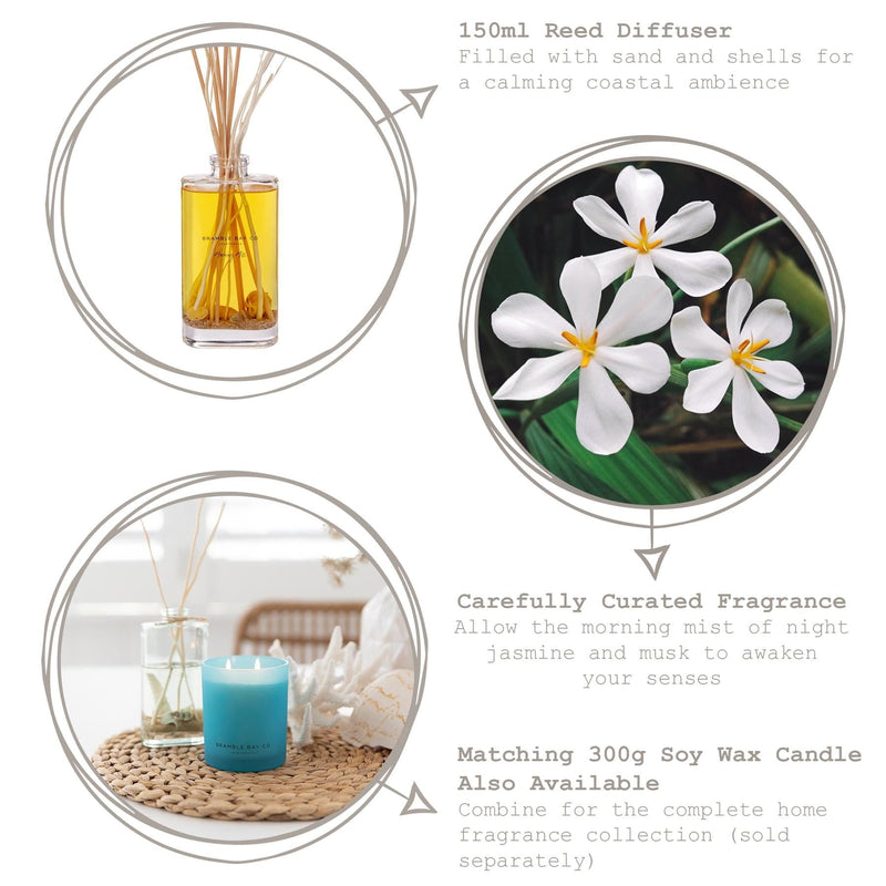 150ml Morning Mist Oceania Scented Reed Diffuser - By Bramble Bay