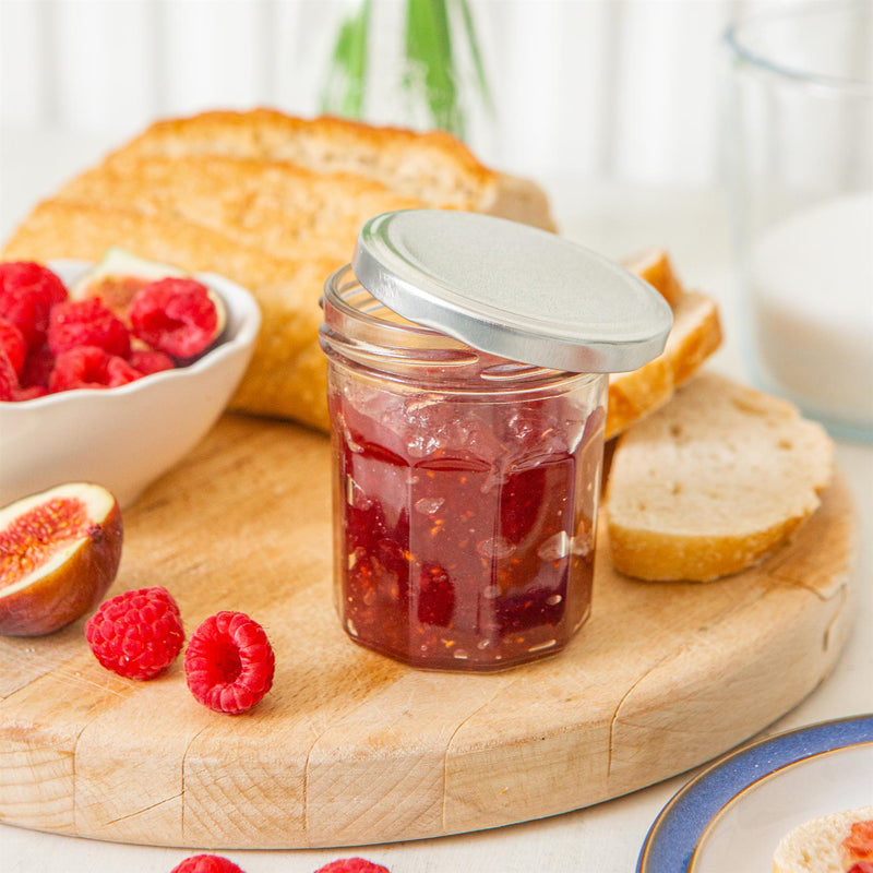 185ml Glass Jam Jars with Lids - Pack of 6 - By Argon Tableware