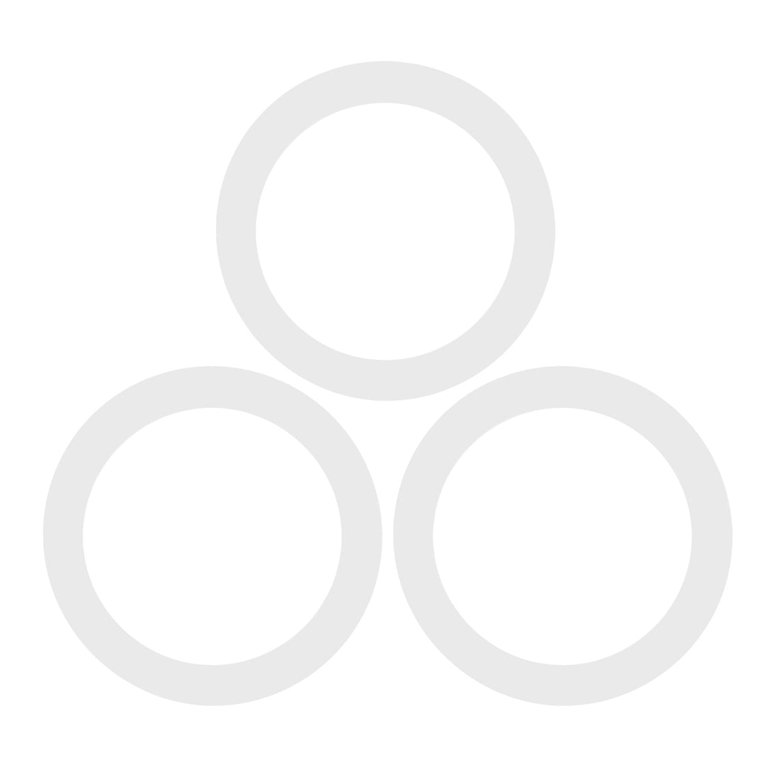 Medium Glass Storage Jar White Seals - Pack of Six