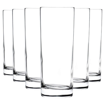 360ml Clear Classic Highball Glasses - Pack of Six