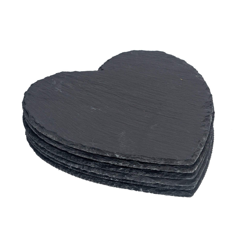Heart Slate Placemats - Pack of 6 - By Argon Tableware