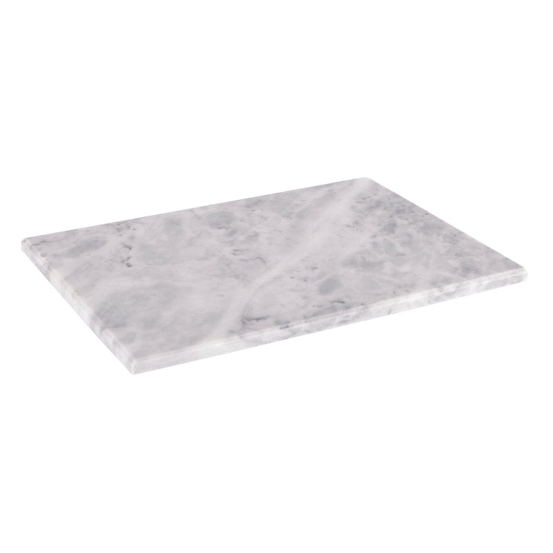 20cm x 30cm White Rectangle Marble Chopping Board - By Argon Tableware