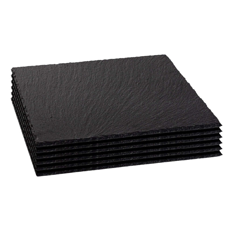 Square Slate Placemats - Pack of 6 - By Argon Tableware