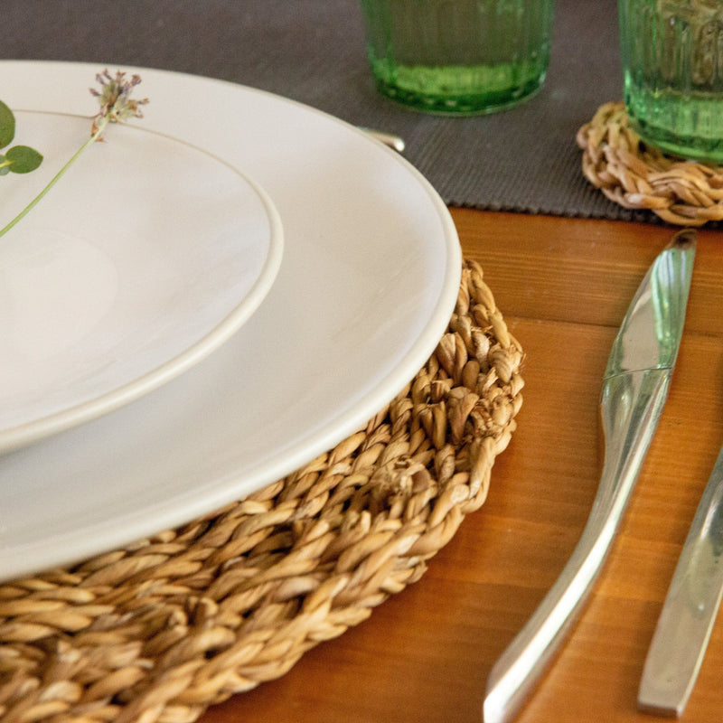 30cm Woven Seagrass Placemats - Pack of Six - By Argon Tableware