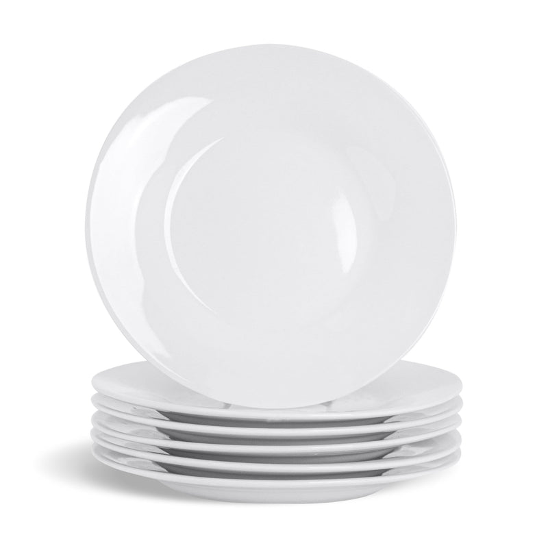 Argon Tableware 6 Classic Wide-Rimmed China Side Plates - 154mm
