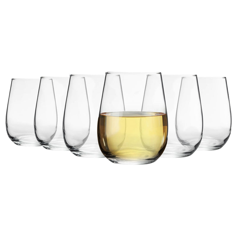 360ml Corto Stemless Wine Glasses - Pack of Six - By Argon Tableware