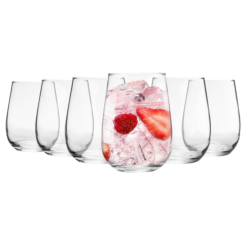 590ml Corto Stemless Gin Glasses - Pack of Six - By Argon Tableware