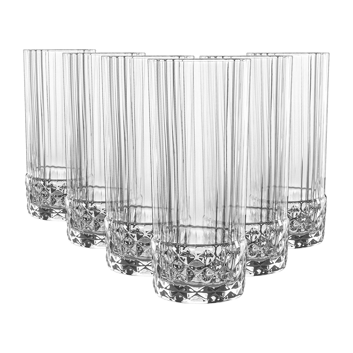 America 20s Highball Glasses Pack Six