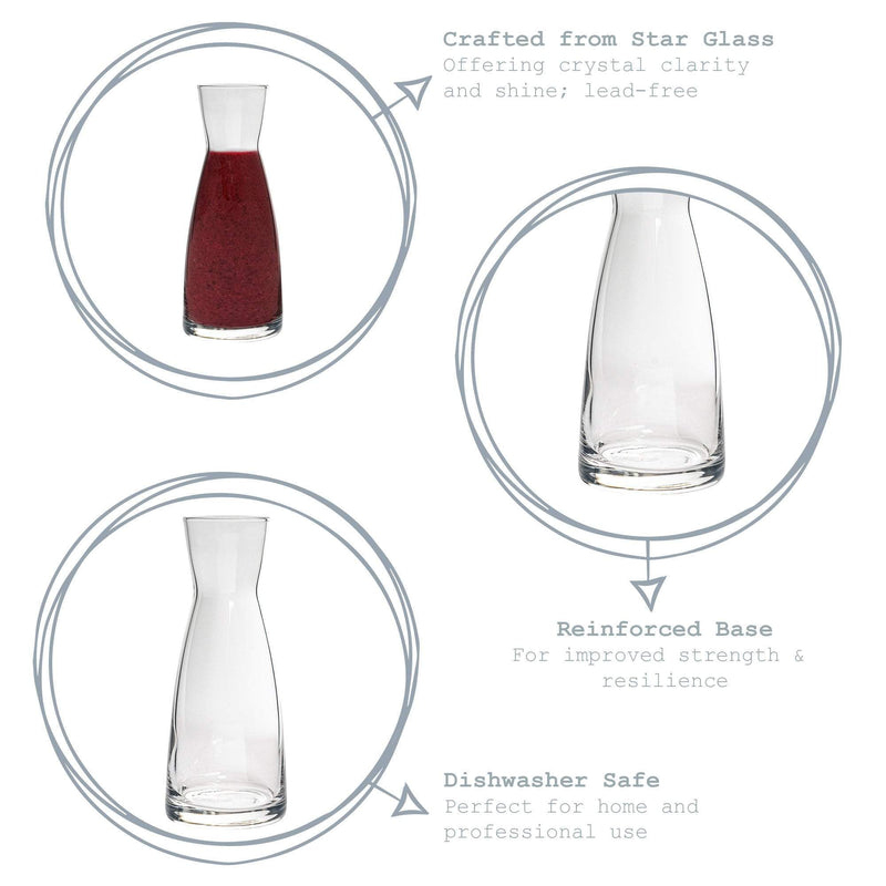 1.1L Ypsilon Glass Carafe - By Bormioli Rocco