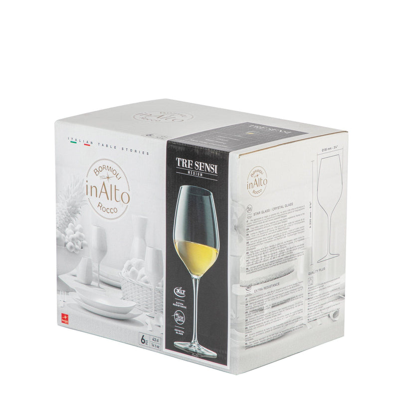 430ml Inalto Tre Sensi Wine Glasses - Pack of Six - By Bormioli Rocco