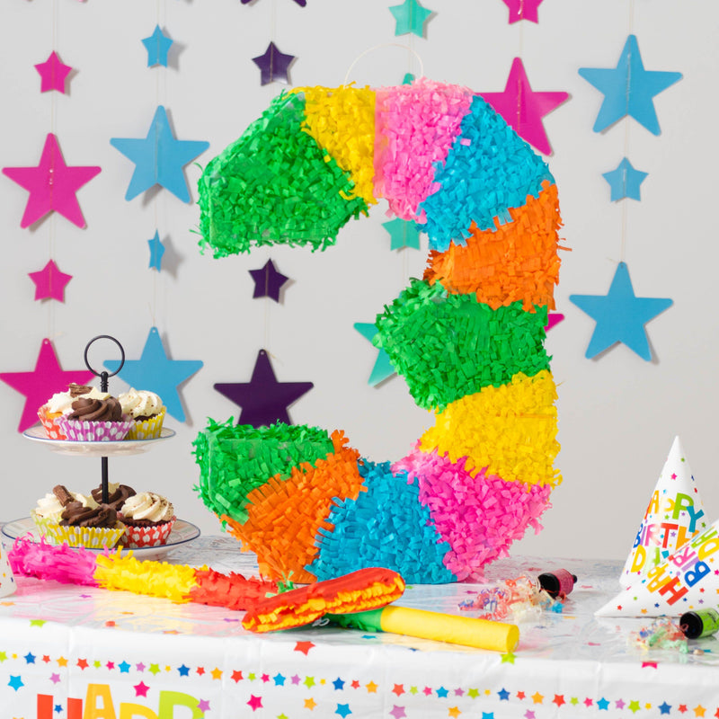 Number 3 Piñata Party Set - By Fax Potato
