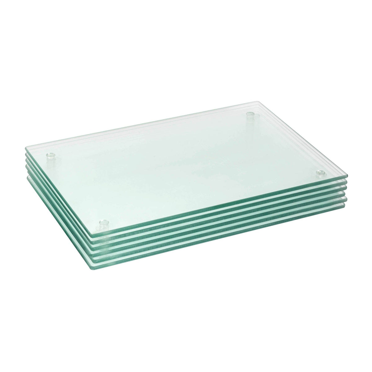 30cm x 20cm Glass Placemats Pack Six