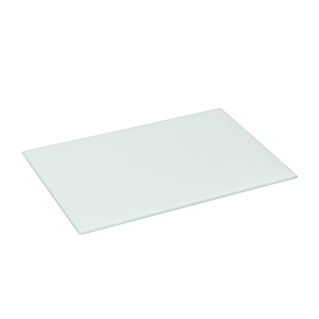 White 30cm x 20cm Glass Chopping Board