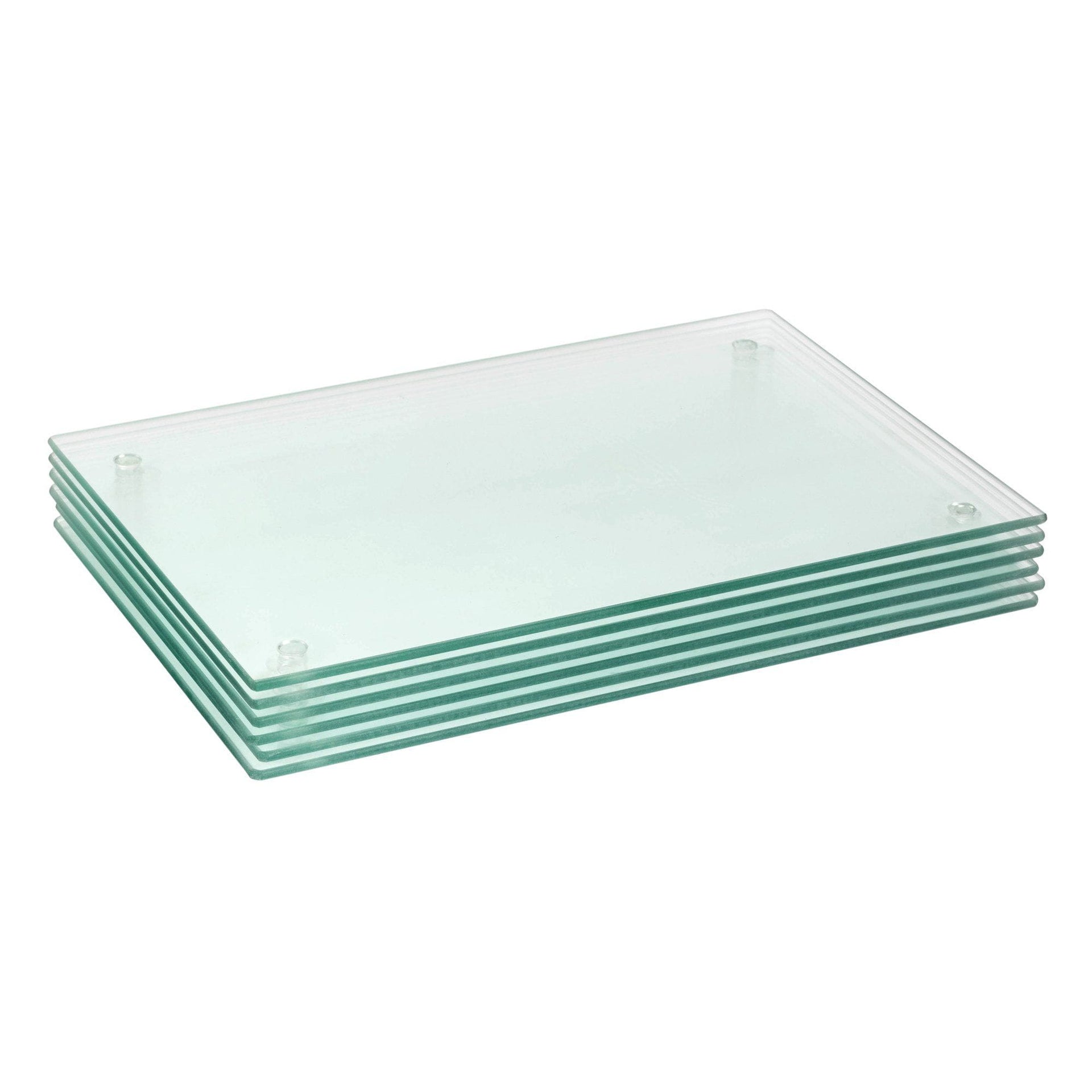 40cm x 30cm Glass Placemats Pack Six