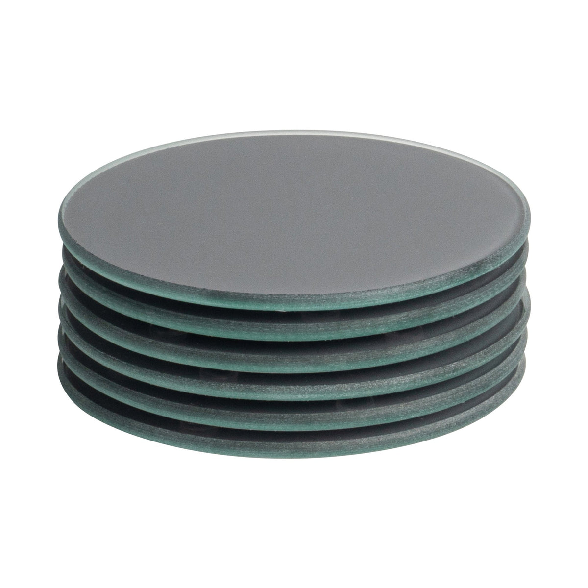Round Glass Coasters Pack Six