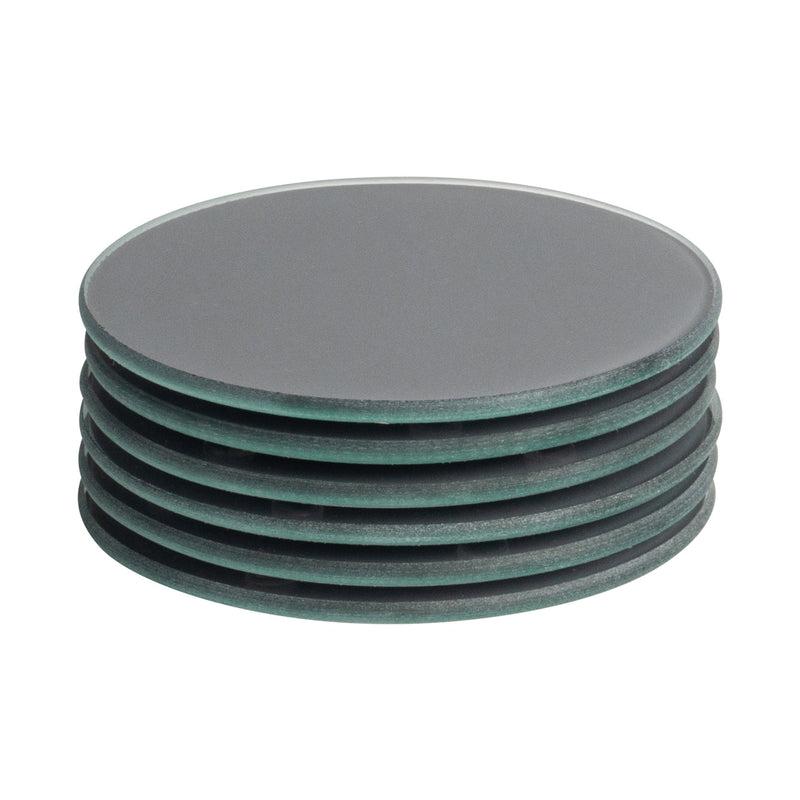 Round Glass Coasters - Pack of Six - By Harbour Housewares