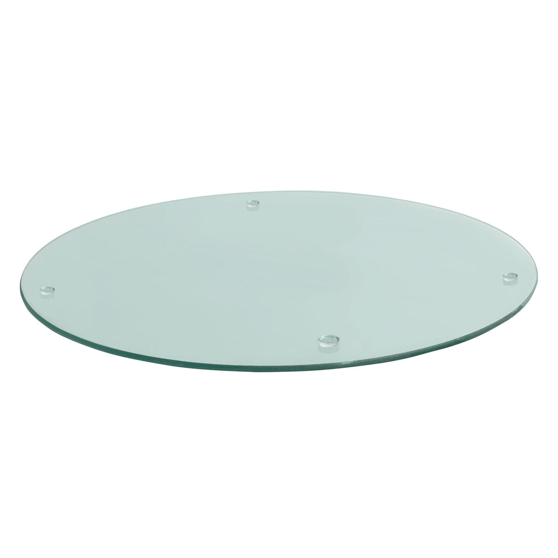 Clear 30cm Round Glass Chopping Board
