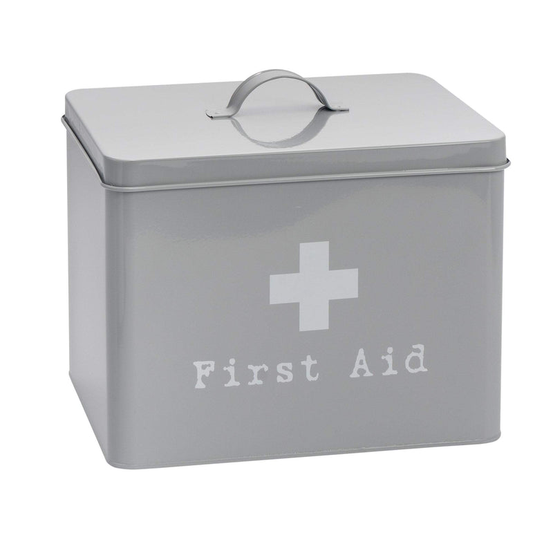 Large Vintage First Aid Tin - By Harbour Housewares