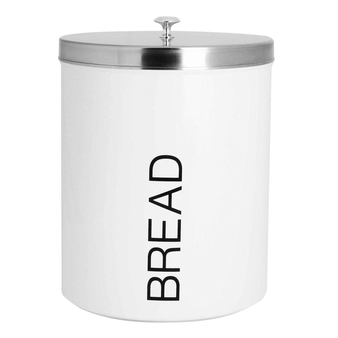 White Metal Bread Bin