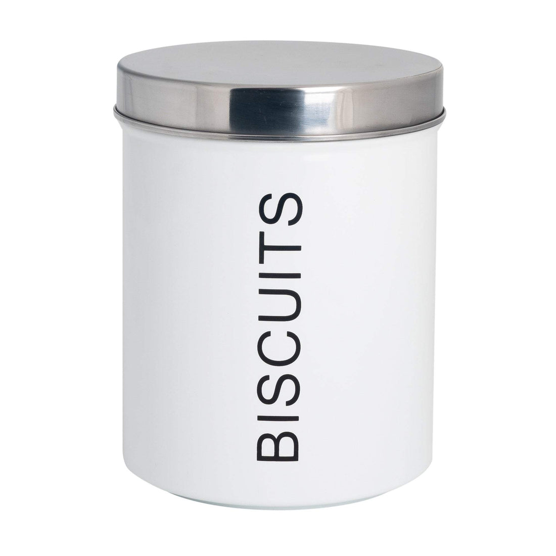 White Metal Biscuit Tin