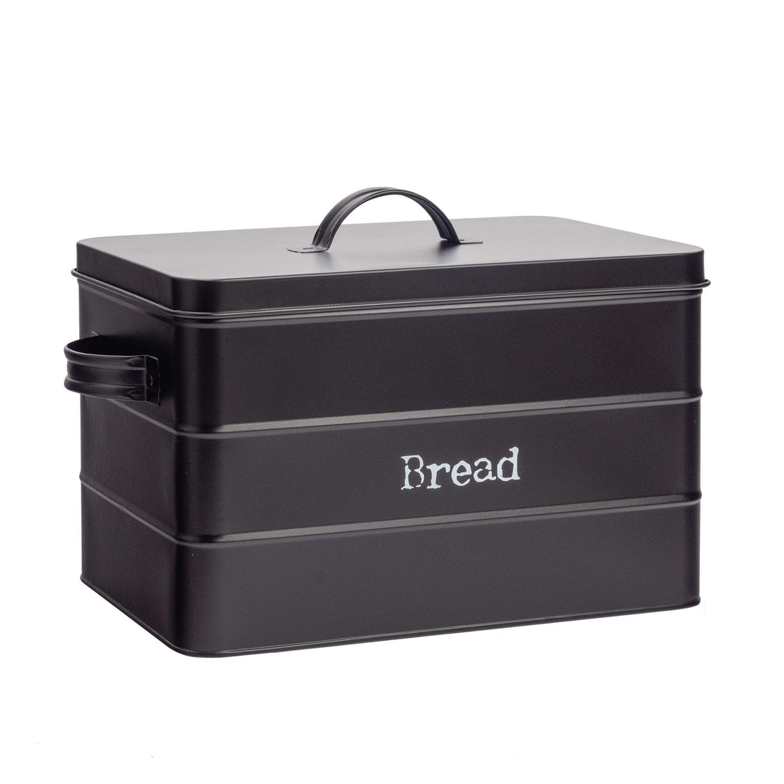 Black Vintage Metal Bread Bin