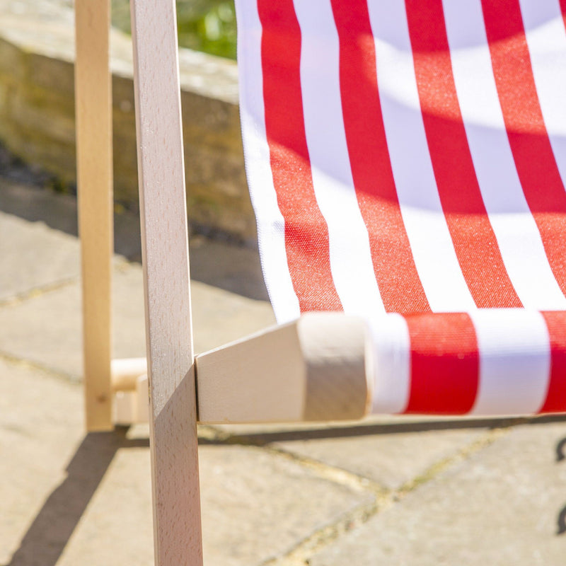 Folding Wooden Deck Chair - By Harbour Housewares