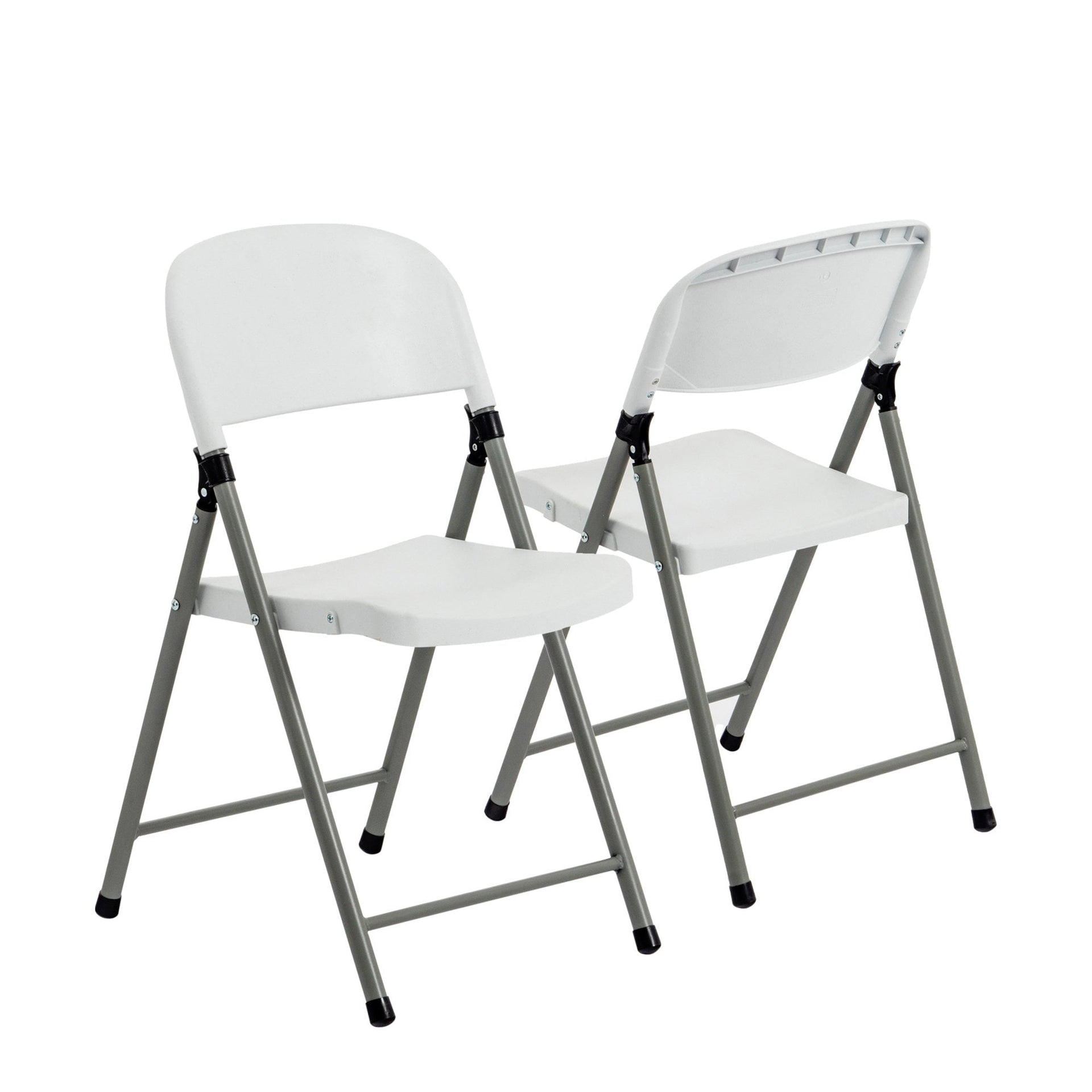 Steel Folding Trestle Chairs Pack Two