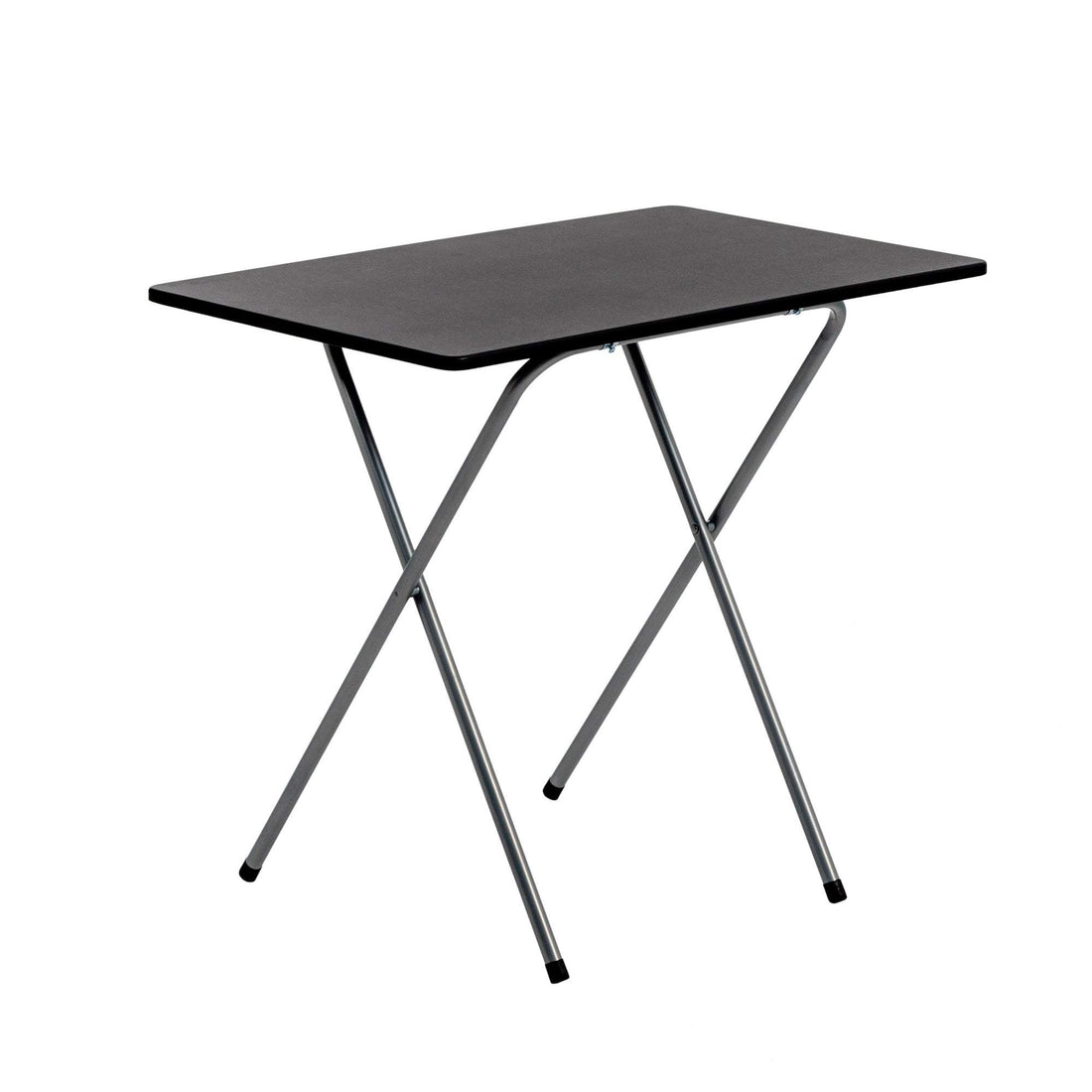 Folding Wooden Desk - Black &amp; Silver