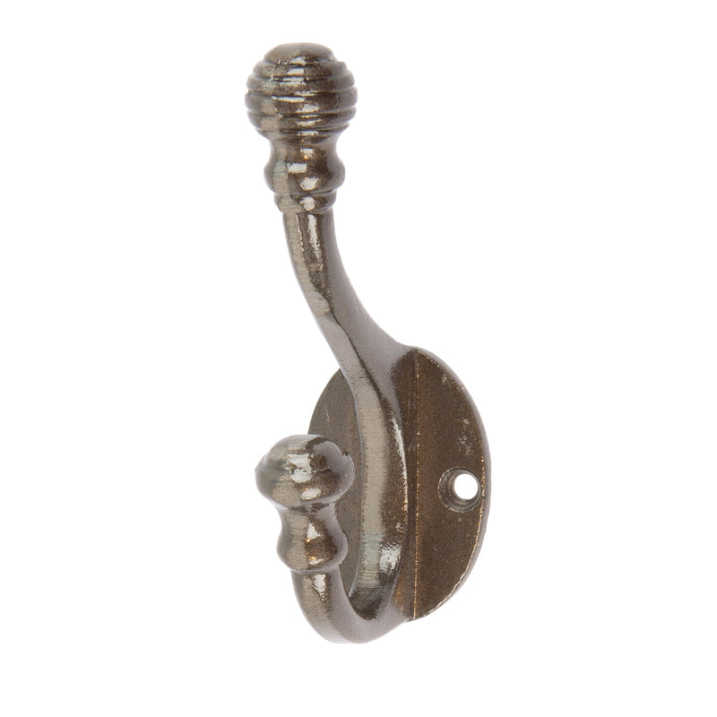 30mm x 95mm Ball End Hat & Coat Hook - By Hammer & Tongs