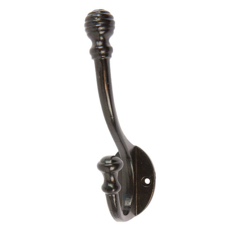35mm x 135mm Ball End Hat & Coat Hook - By Hammer & Tongs