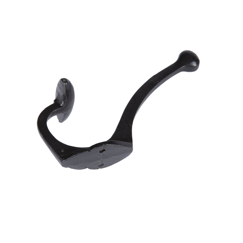 45mm x 130mm Black Bowler and Coat Hook - By Hammer & Tongs