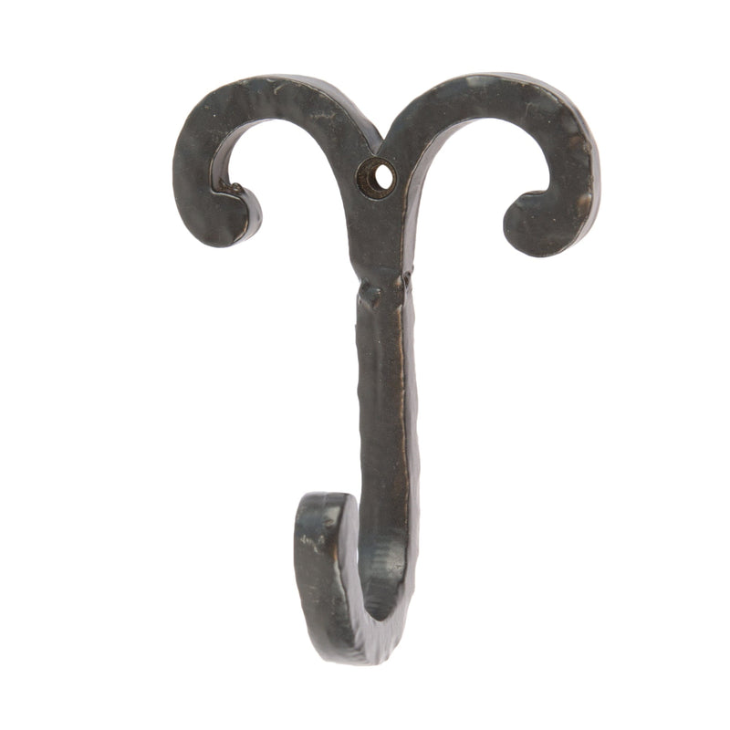 70mm x 90mm Black Wire Coat Hook - By Hammer & Tongs
